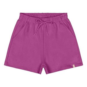 Short Juvenil Moletom Roxo