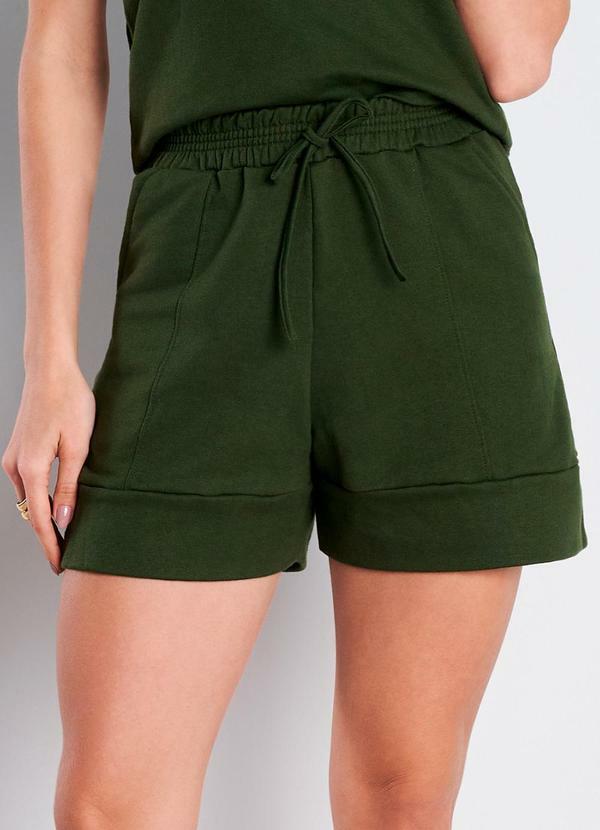Short Moletinho Serena Verde Militar
