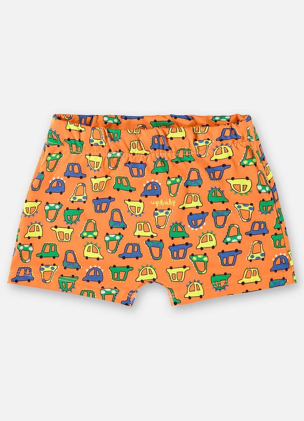 Sunga Boxer Infantil com Fps+50 Laranja