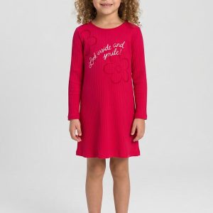 Vestido Infantil em Ribana Vermelho