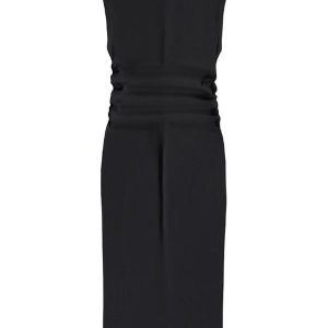 Vestido Midi em Ribana Preto
