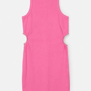 Vestido Rosa com Strass Rosa