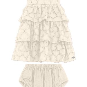 Vestido com Calcinha Bege