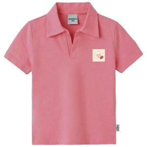 Camisa Polo Positive Hearts Rosa