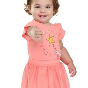 Conjunto Bebê Menina Tule Fadinha Rosa