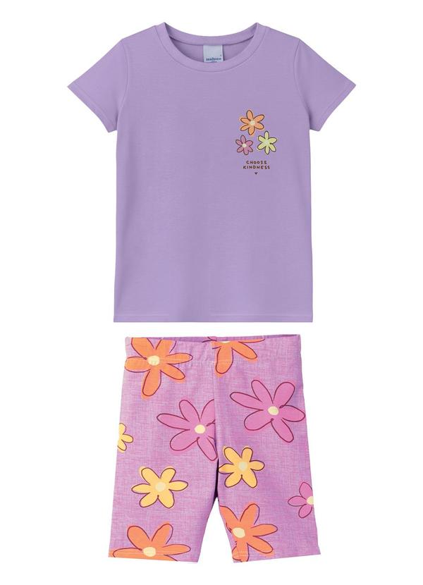 Conjunto Choose Kindness em Cotton Lavanda
