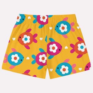 Conjunto Infantil Menina Fundo do Mar Rosa