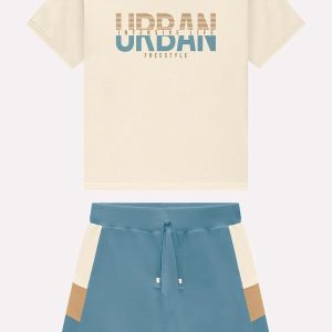 Conjunto Infantil Menino Lettering Bege