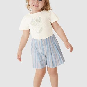Conjunto em Linho com Pérolas Off White