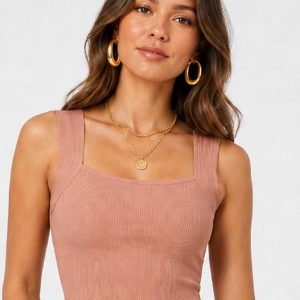 Cropped Feminino de Ribana Marrom