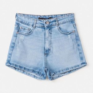 Short Jeans Azul Claro Azul