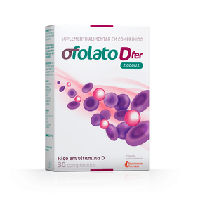 Suplemento Alimentar Ofolato Dfer 2.000UI 30 Comprimidos
