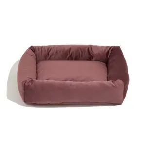 Cama Retangular Veludo para Cães e Gatos Spike Rose