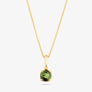 Pingente Love by Monte Carlo em Ouro Amarelo 18k com Turmalina Verde