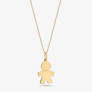 Pingente Menino Personalizável Meus Amores em Ouro Amarelo 18k