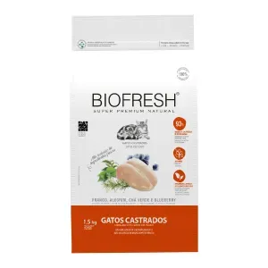Ração Biofresh Gatos Castrados Frango