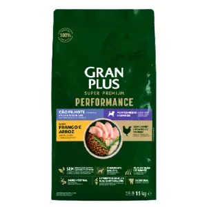 Ração GranPlus Performance Cães Filhotes Médio e Grande Frango e Arroz