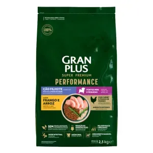 Ração GranPlus Performance Cães Filhotes Mini e Pequeno Frango e Arroz