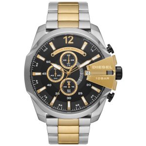 Relógio Diesel Mega Chief Cronógrafo Masculino em Aço Bicolor DZ4581B1