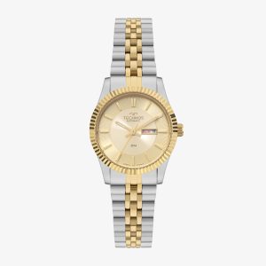 Relógio Technos Elegance Feminino em Aço Bicolor 6T51AB/1X